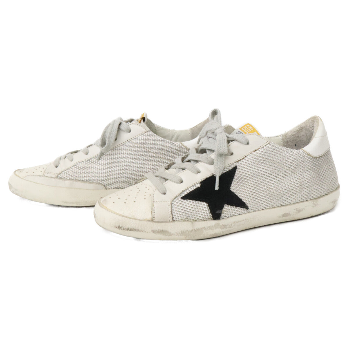 GOLDEN GOOSE ゴールデングース GWF00101.F000313.10271 Super-star レザー/メッシュ スニーカー シューズ