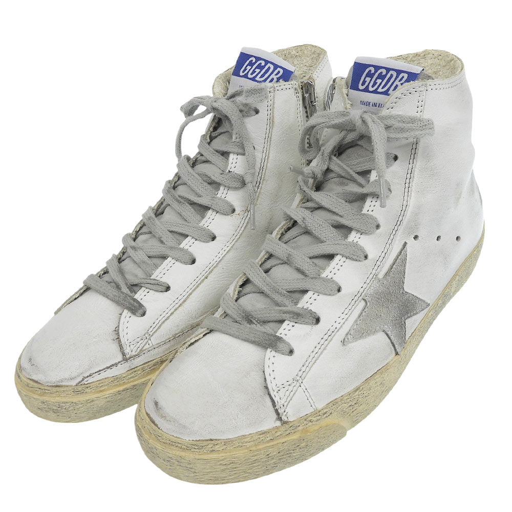 GOLDEN GOOSE ゴールデングース FRANCY ハイカットスニーカー シューズ レディース ホワイト 24.3cm シューズ
