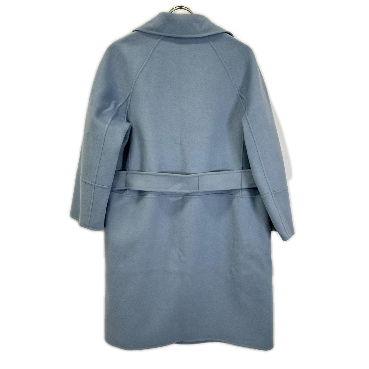S MaxMara エスマックスマーラ Blue ARONA wool double-faced long coat coat