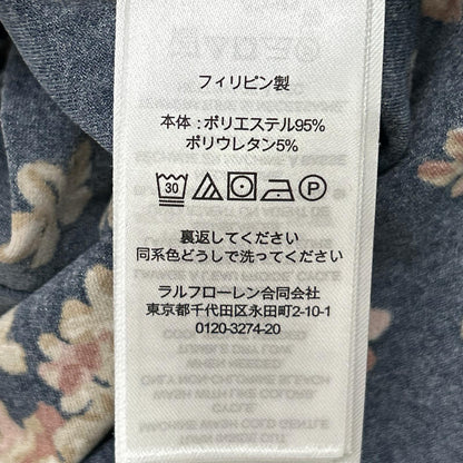 LAUREN RALPH LAUREN ローレン ラルフローレン ネイビー 花柄 長袖シャツ トップス