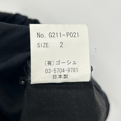 ゴーシュ ゴーシュ G211-P021 ブラック タイプライター ワイド パンツ ボトムス