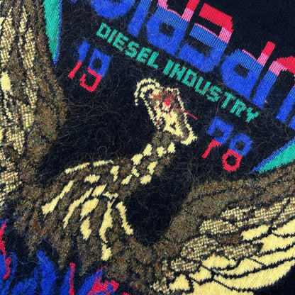 DIESEL ディーゼル ブラック SUPERIOR モヘア混 ニット トップス