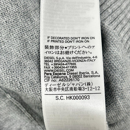 DIESEL ディーゼル グレー×グリーン Vネックニット トップス