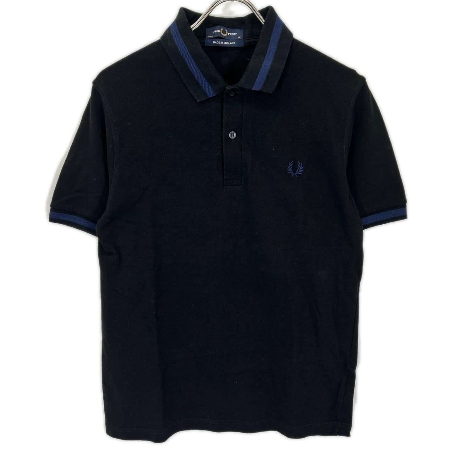 FRED PERRY フレッドペリー M2/17A/635/432 ブラック ブルーライン 半袖ポロシャツ トップス