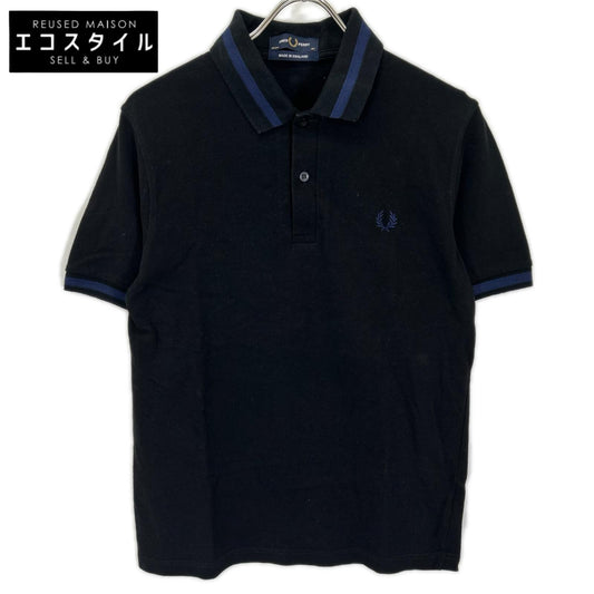 FRED PERRY フレッドペリー M2/17A/635/432 ブラック ブルーライン 半袖ポロシャツ トップス
