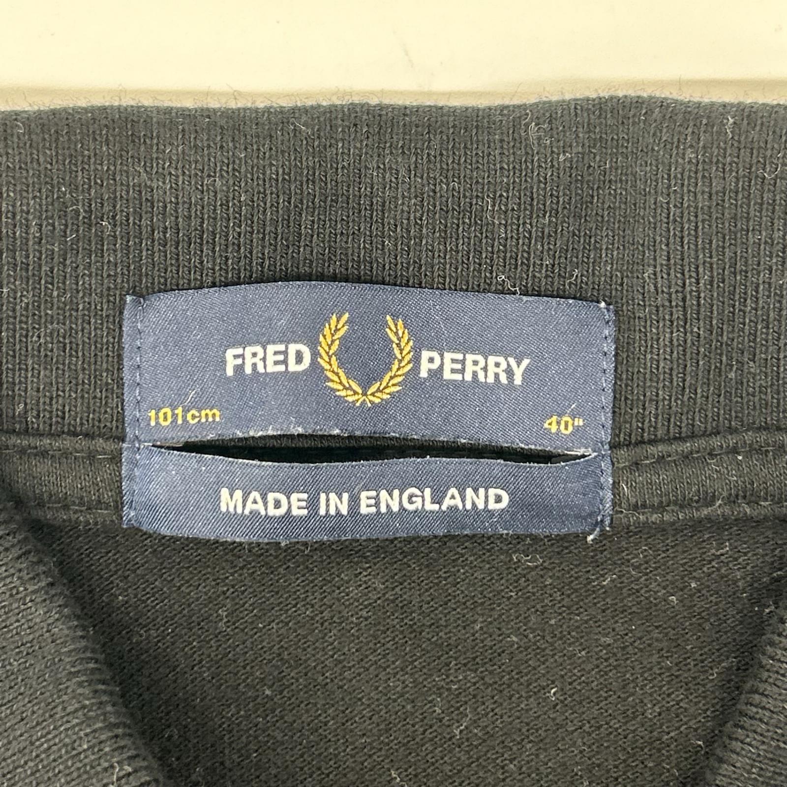 FRED PERRY フレッドペリー M2/17A/635/432 ブラック ブルーライン 半袖ポロシャツ トップス