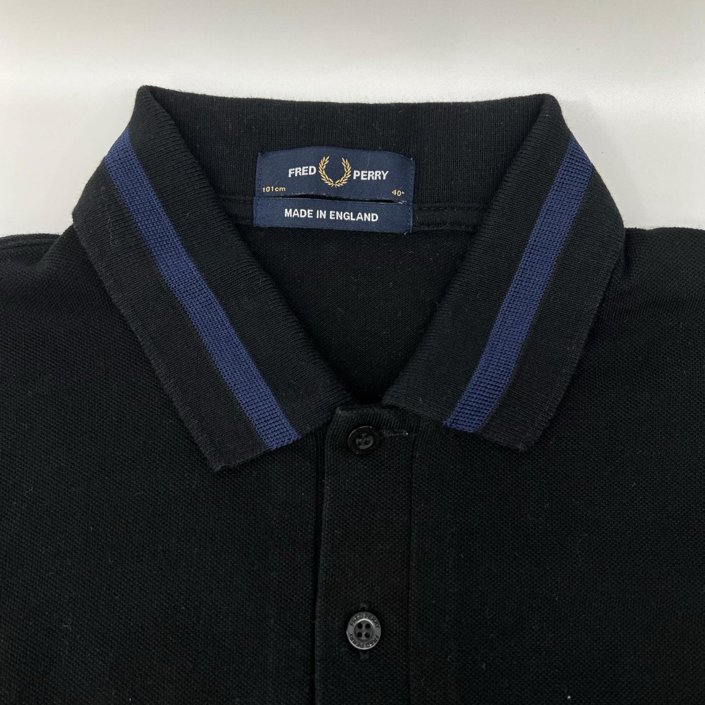 FRED PERRY フレッドペリー M2/17A/635/432 ブラック ブルーライン 半袖ポロシャツ トップス