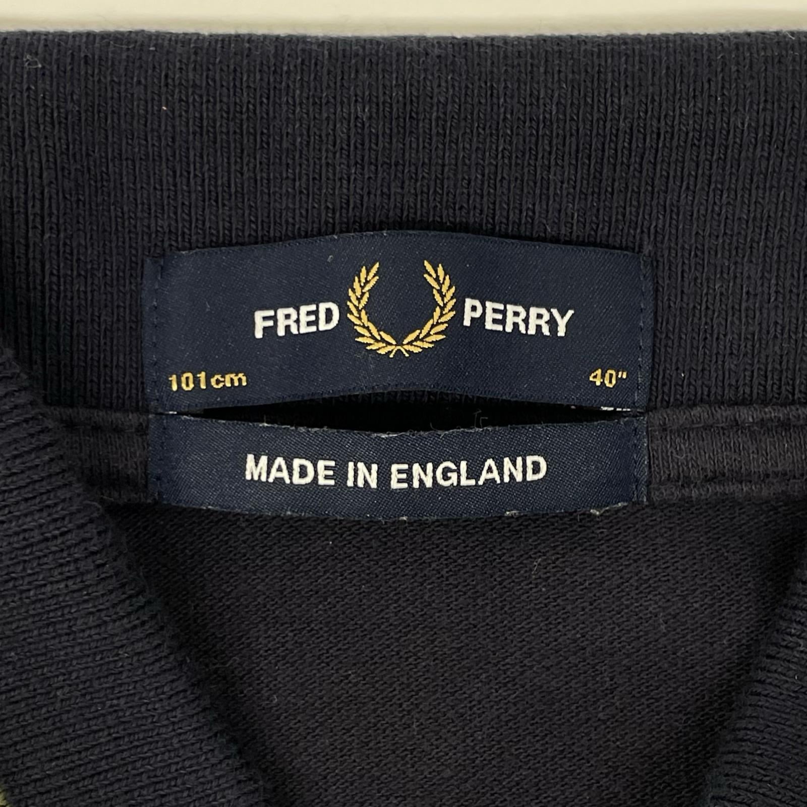FRED PERRY フレッドペリー M2/34A/635/432 ネイビー カーキライン 半袖ポロシャツ トップス