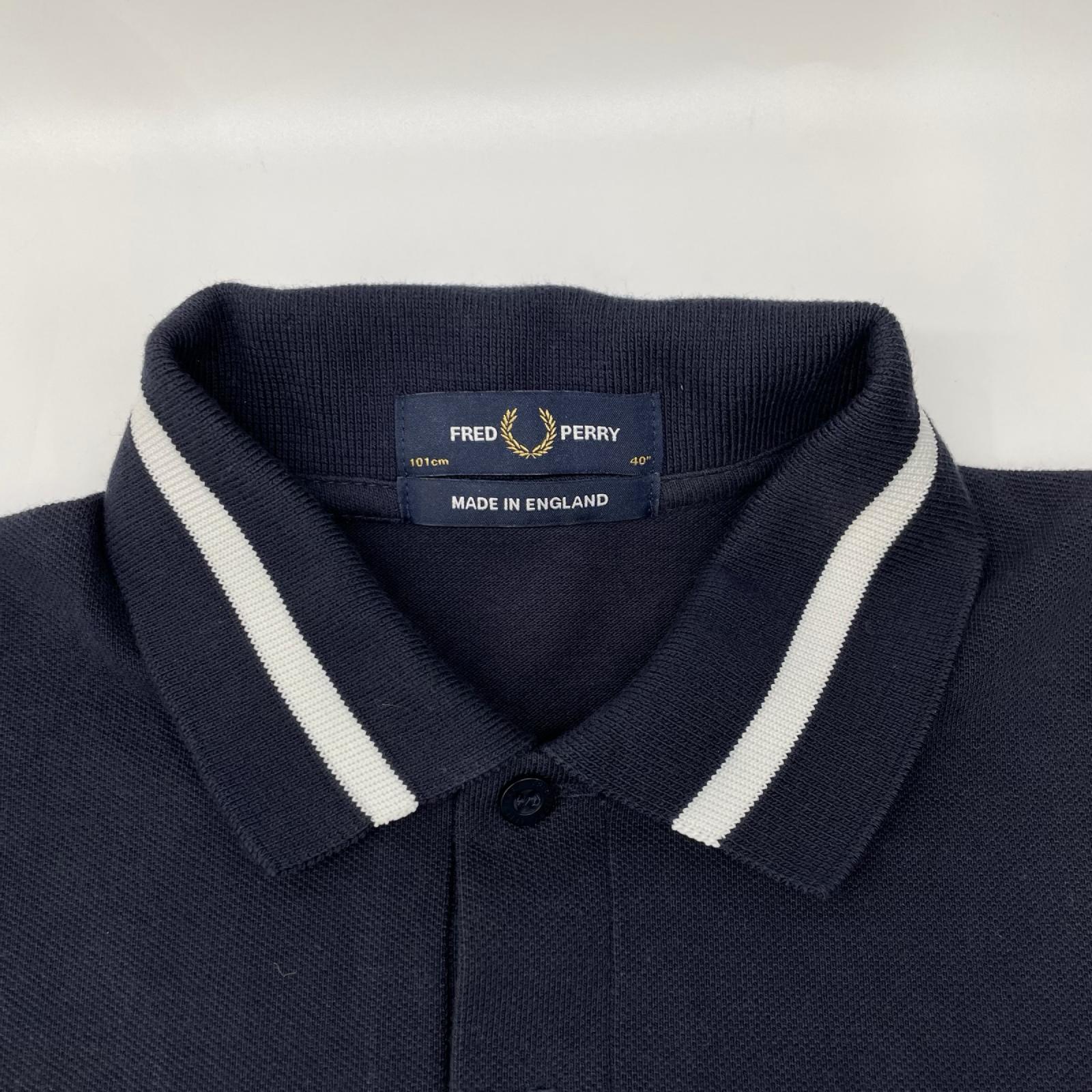 FRED PERRY フレッドペリー M2/797/635/423 ネイビー ホワイトライン 半袖ポロシャツ トップス