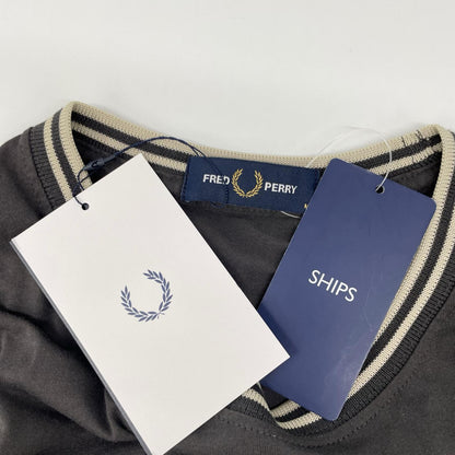 FRED PERRY フレッドペリー M1588 グレー Twin Tipped T-Shirt トップス
