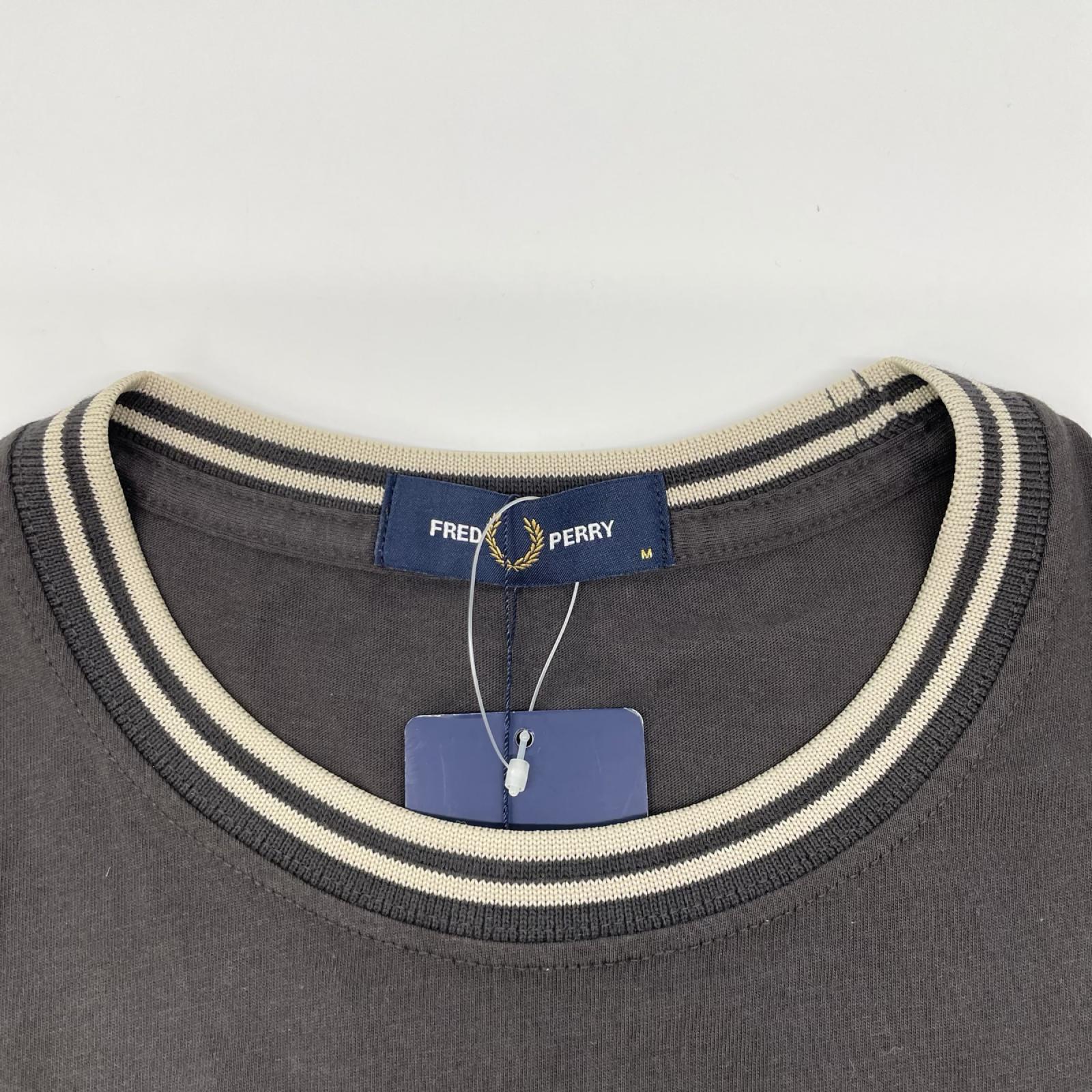 FRED PERRY フレッドペリー M1588 グレー Twin Tipped T-Shirt トップス