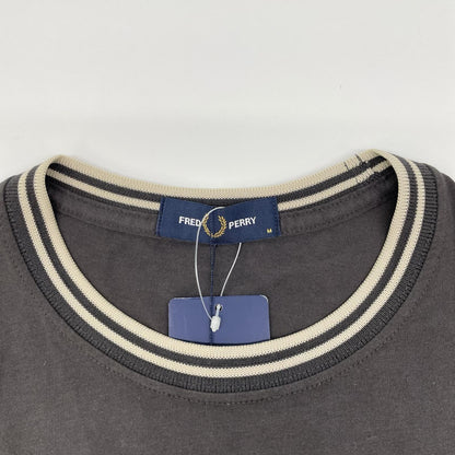FRED PERRY フレッドペリー M1588 グレー Twin Tipped T-Shirt トップス