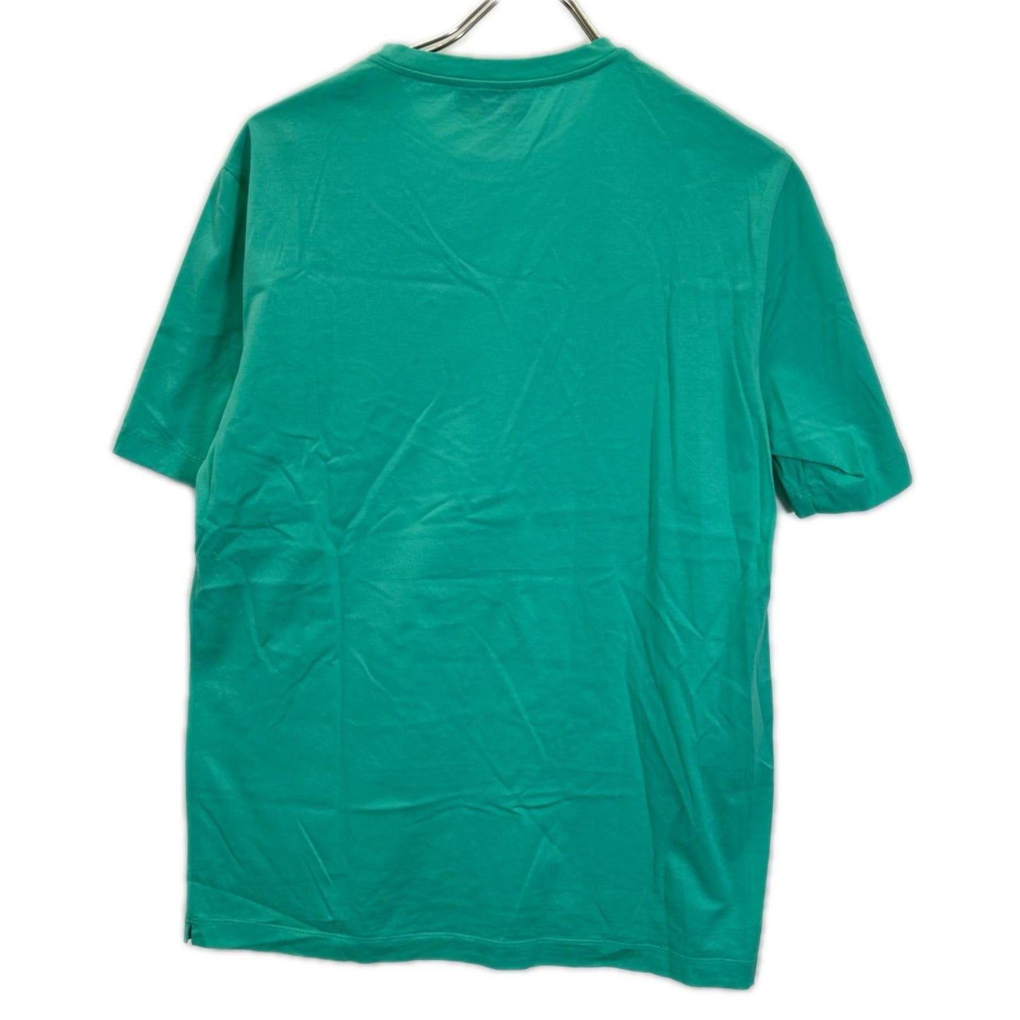 HERMES エルメス 19SS ホワイト×グリーン×グレー ソルド品 総柄 クルーネックTシャツ トップス