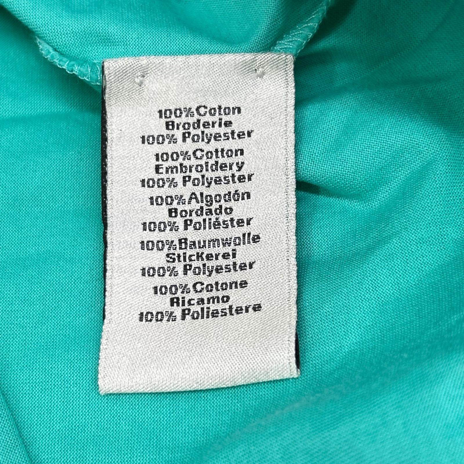 HERMES エルメス 19SS ホワイト×グリーン×グレー ソルド品 総柄 クルーネックTシャツ トップス