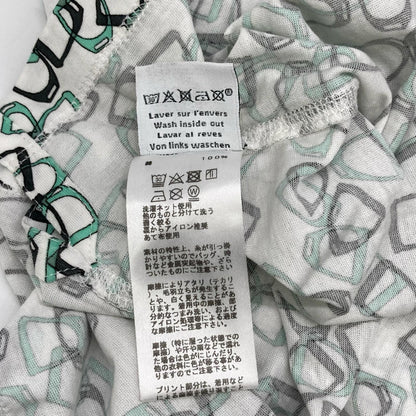 HERMES エルメス グリーン刺繍デザイン ソルド品 半袖Tシャツ トップス