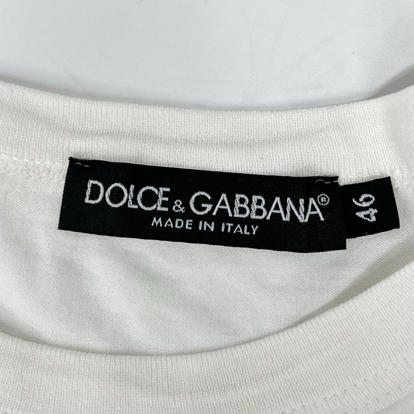 DOLCE&GABBANA ドルチェアンドガッバーナ ホワイト モニカベルッチ 半袖プリントTシャツ トップス