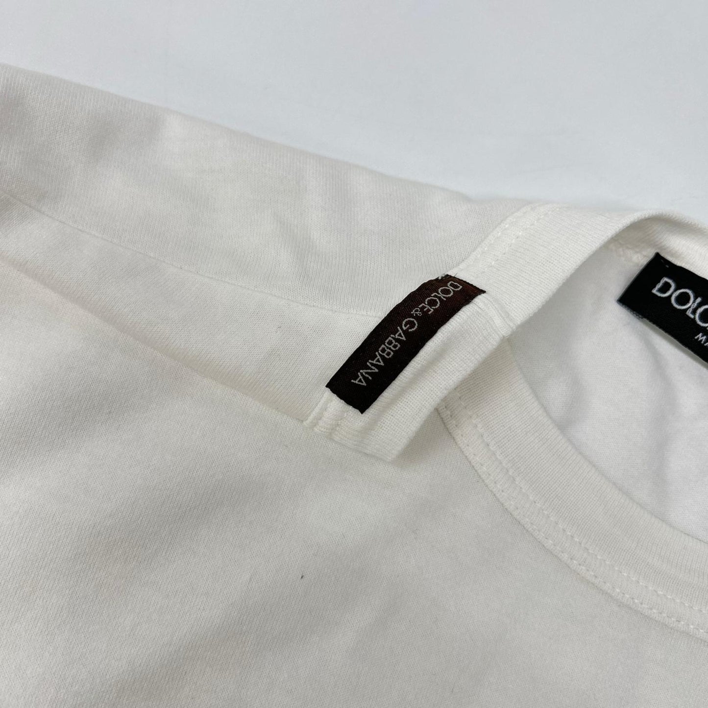 DOLCE&GABBANA ドルチェアンドガッバーナ ホワイト モニカベルッチ 半袖プリントTシャツ トップス