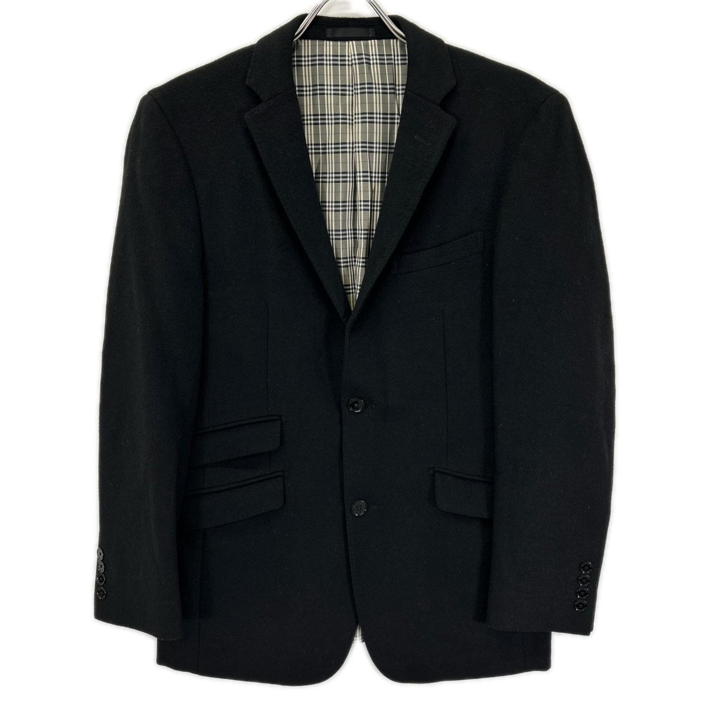 Burberry Black Label バーバリーブラックレーベル D1E21-416-09 ブラック ウール シングルジャケット ジャケット