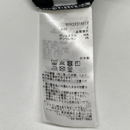 BRIEFING ブリーフィング ネイビー×ホワイト ボーダーハイネック ゴルフ SSトップス トップス