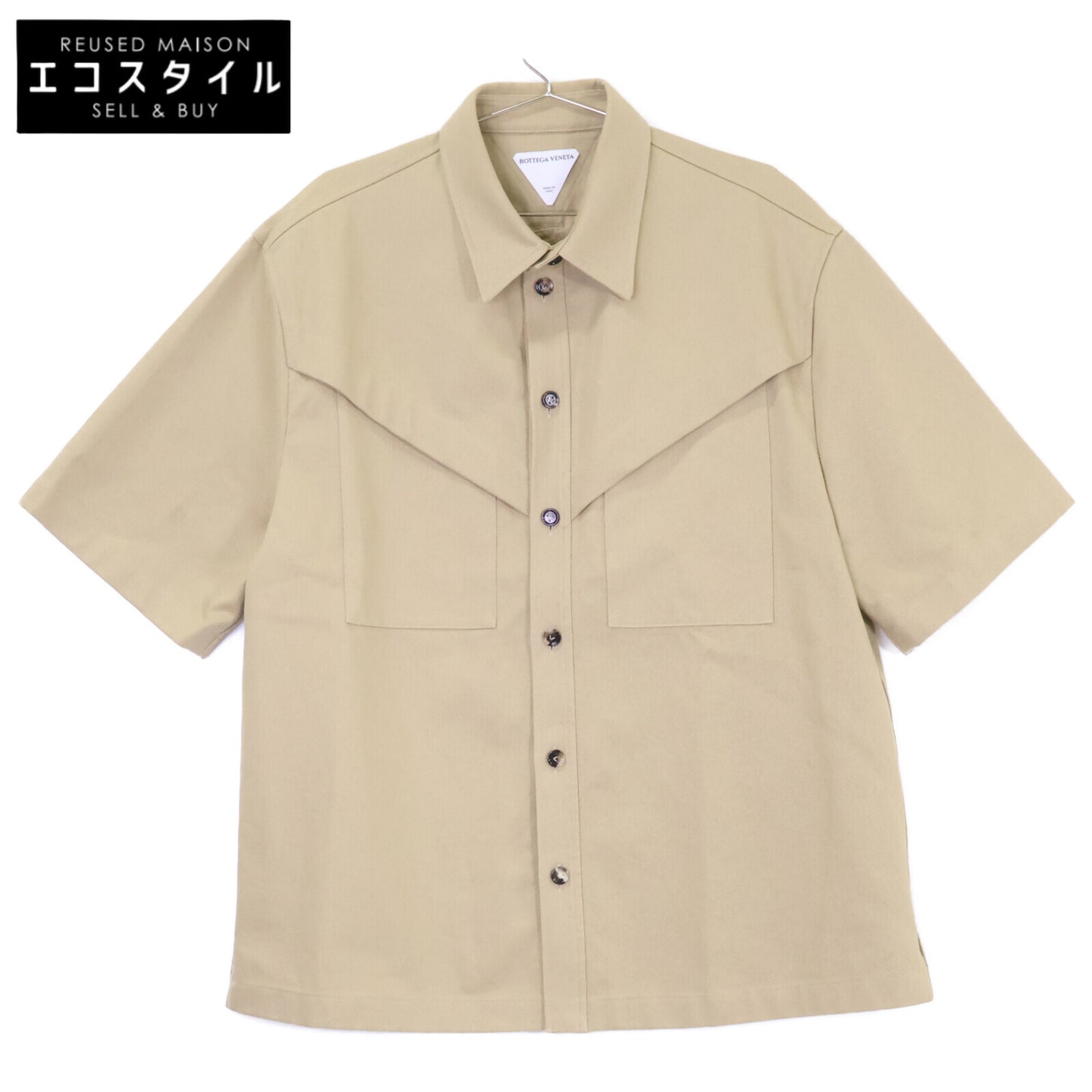 BOTTEGA VENETA ボッテガヴェネタ 【美品/国内正規】679291 コットン ショートスリーブシャツ トップス