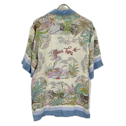 GUCCI グッチ 685929 グッチタイガー シルクシャツ トップス