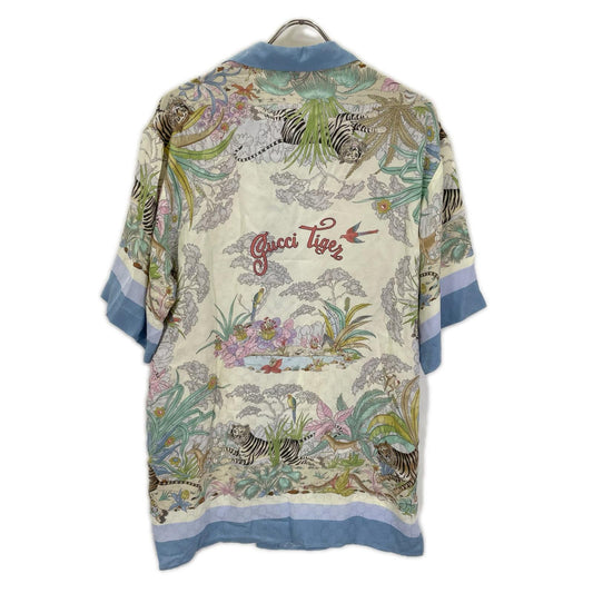 GUCCI グッチ 685929 グッチタイガー シルクシャツ トップス
