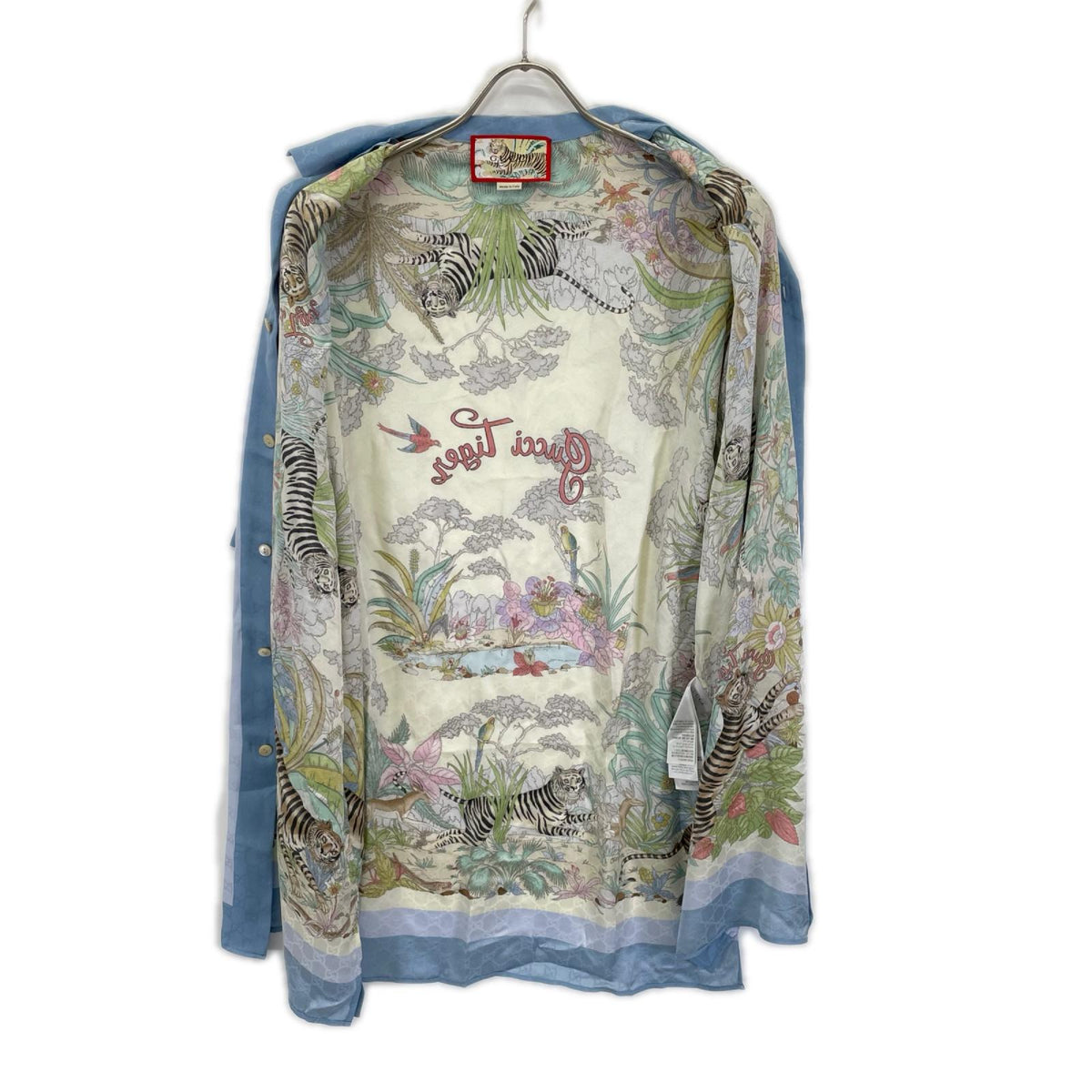 GUCCI グッチ 685929 グッチタイガー シルクシャツ トップス