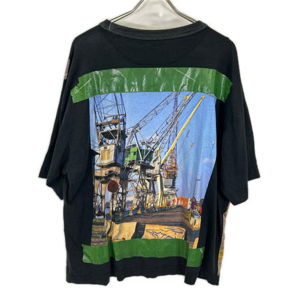 DRIES VAN NOTEN ドリスヴァンノッテン 22SS ブラック グラフィックプリント Tシャツ トップス