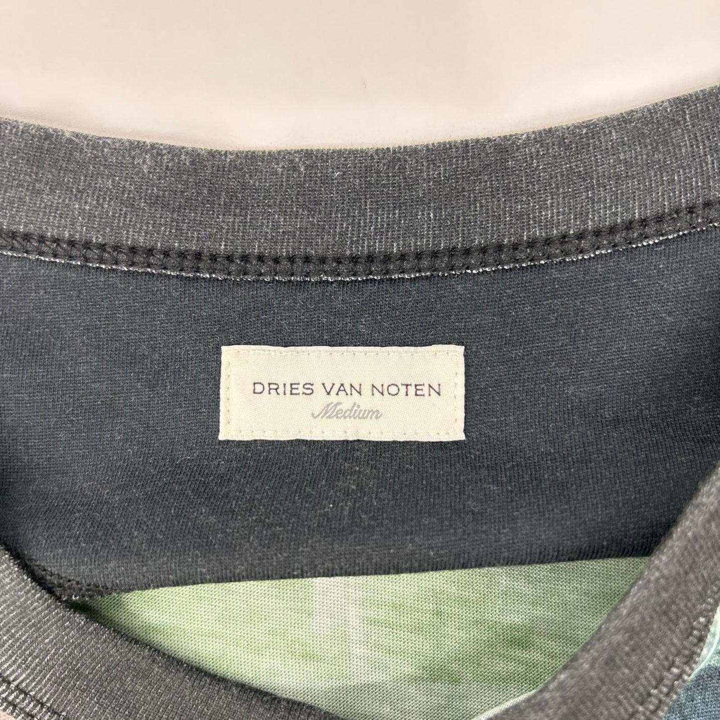 DRIES VAN NOTEN ドリスヴァンノッテン 22SS ブラック グラフィックプリント Tシャツ トップス