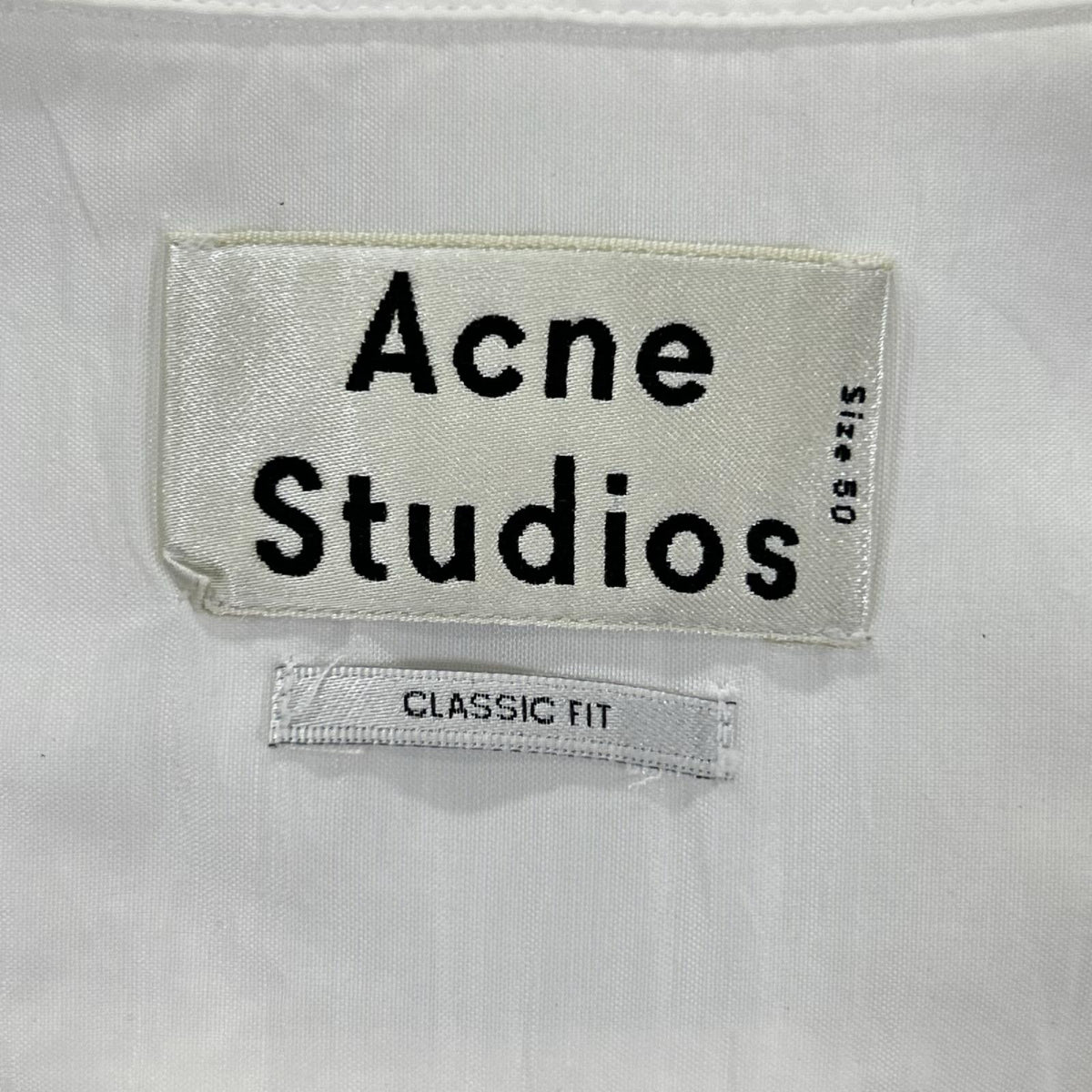 ACNE STUDIOS アクネ ストゥディオズ ホワイト コットン ドレスシャツ トップス