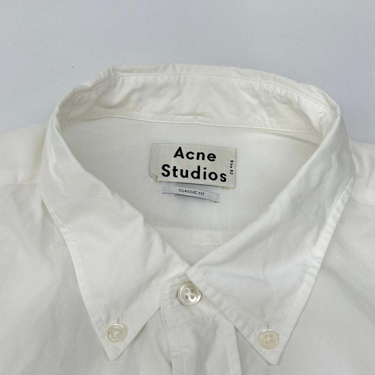 ACNE STUDIOS アクネ ストゥディオズ ホワイト コットン ドレスシャツ トップス