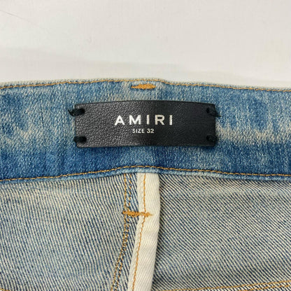 AMIRI アミリ SR3SS22MDS006SANDS ブルー クラッシュ加工 スリムデニム ボトムス