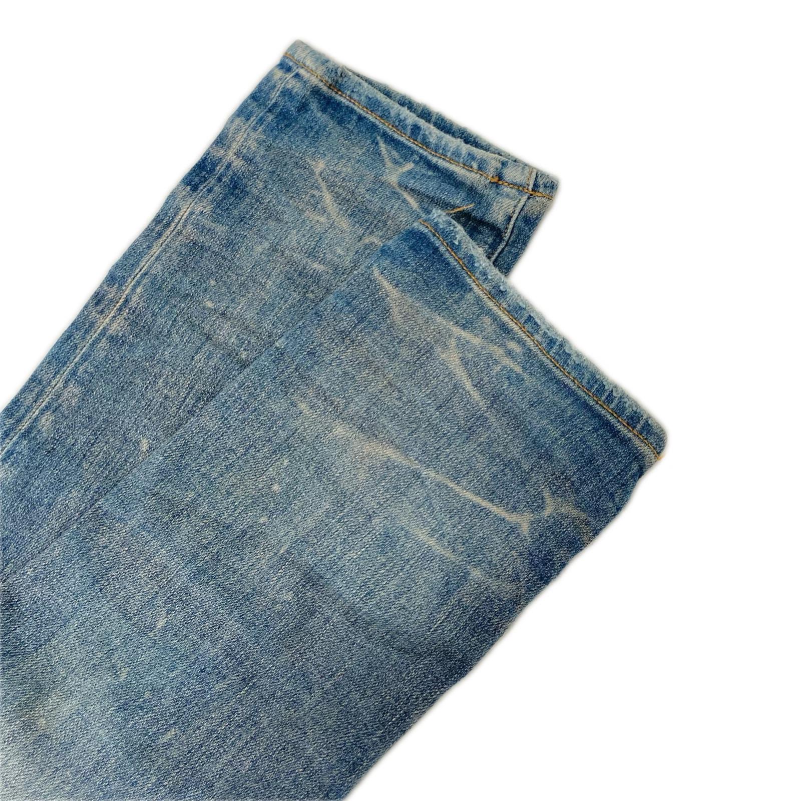 AMIRI アミリ SR3SS22MDS006SANDS ブルー クラッシュ加工 スリムデニム ボトムス