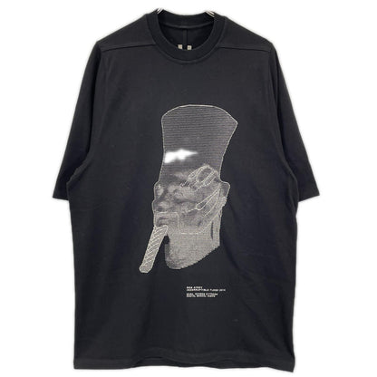 Rick Owens リックオウエンス RU01D3249 ブラック ヘビーウェイト プリントシャツ トップス