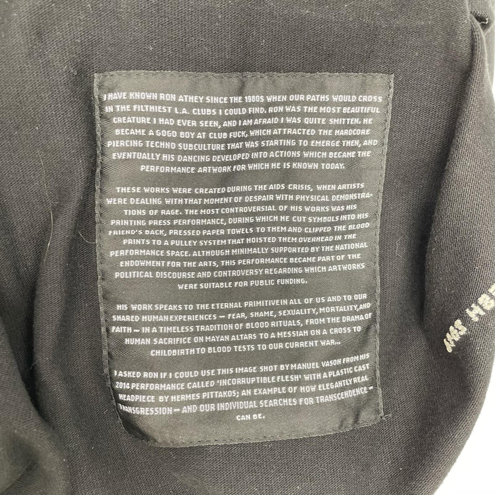 Rick Owens リックオウエンス RU01D3249 ブラック ヘビーウェイト プリントシャツ トップス
