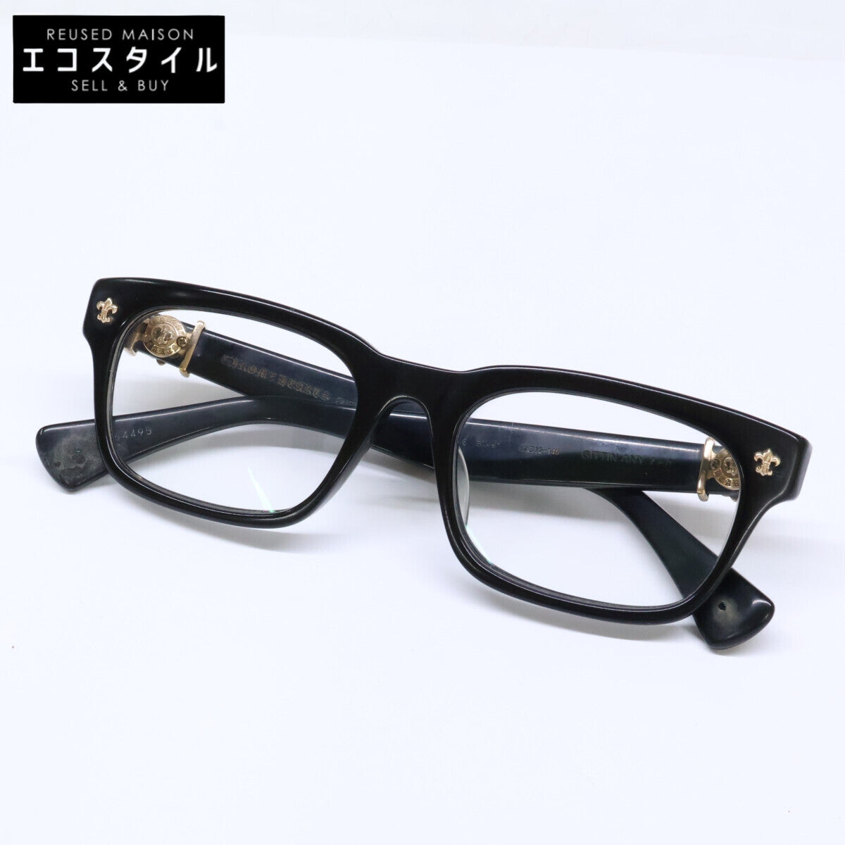 Chrome hearts クロムハーツ GITTIN ANY？-A フレア スクエア メガネ アイウェア 眼鏡