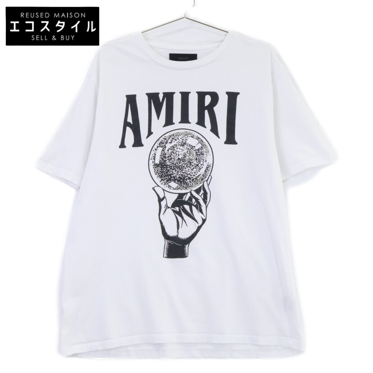 AMIRI アミリ ホワイト クリスタルボウル カットソー トップス