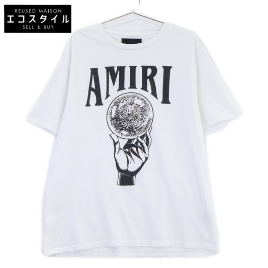 AMIRI アミリ ホワイト クリスタルボウル カットソー トップス