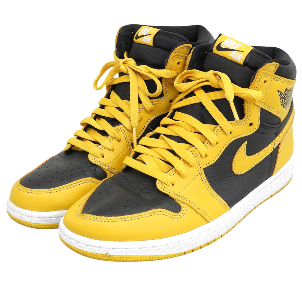 NIKE ナイキ エアジョーダン1 レトロ シューズ メンズ イエロー 27.5cm 555088-701 シューズ