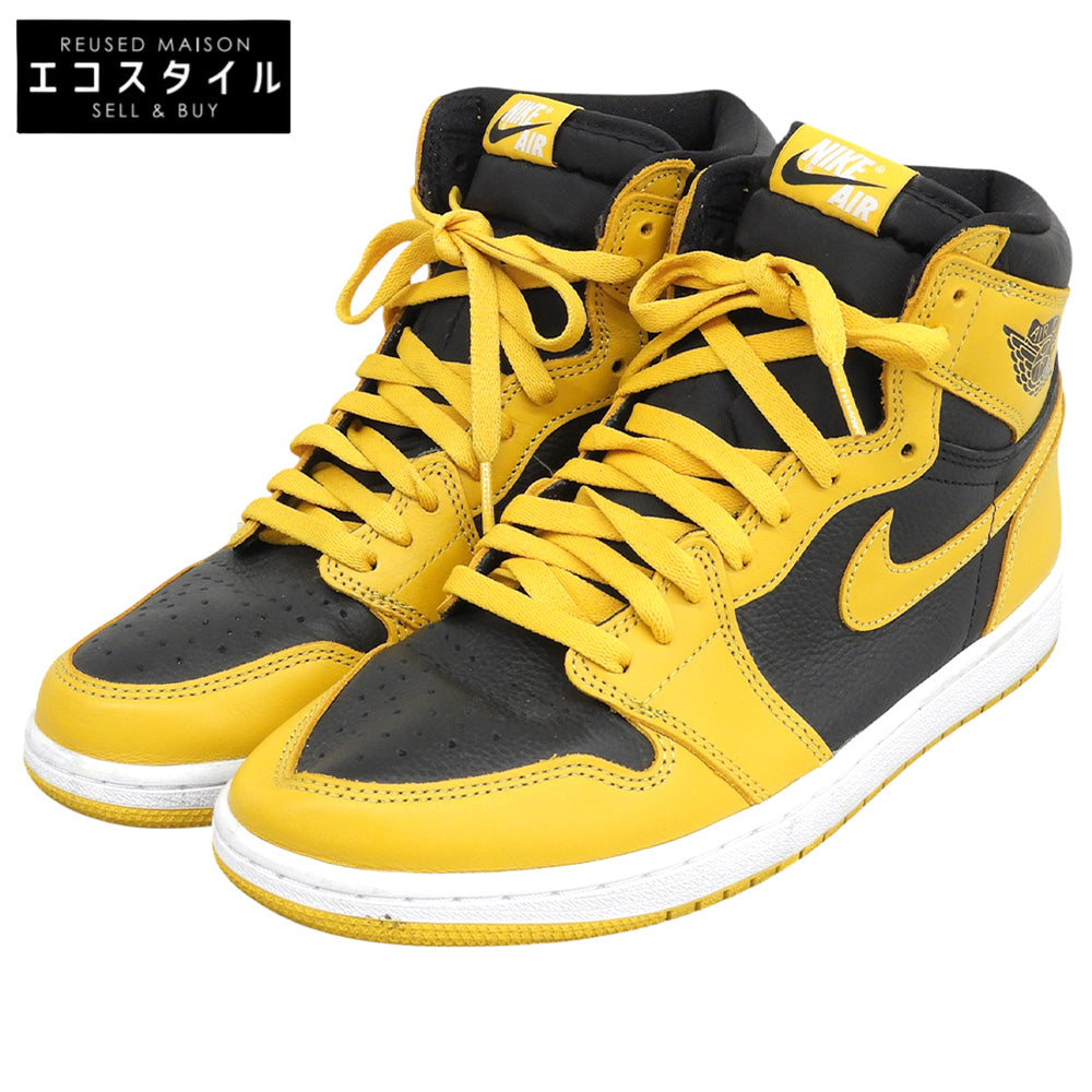 NIKE ナイキ エアジョーダン1 レトロ シューズ メンズ イエロー 27.5cm 555088-701 シューズ