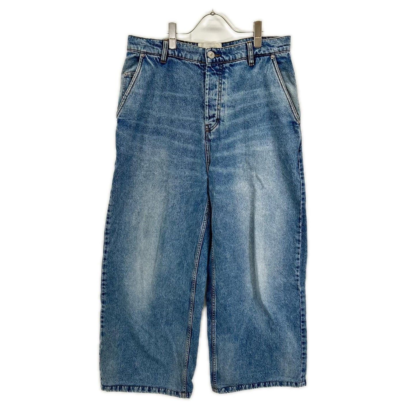 AMI Alexandre Mattiussi アミアレクサンドルマテュッシ ウォッシュブルー ワイドフィット デニム パンツ ボトムス