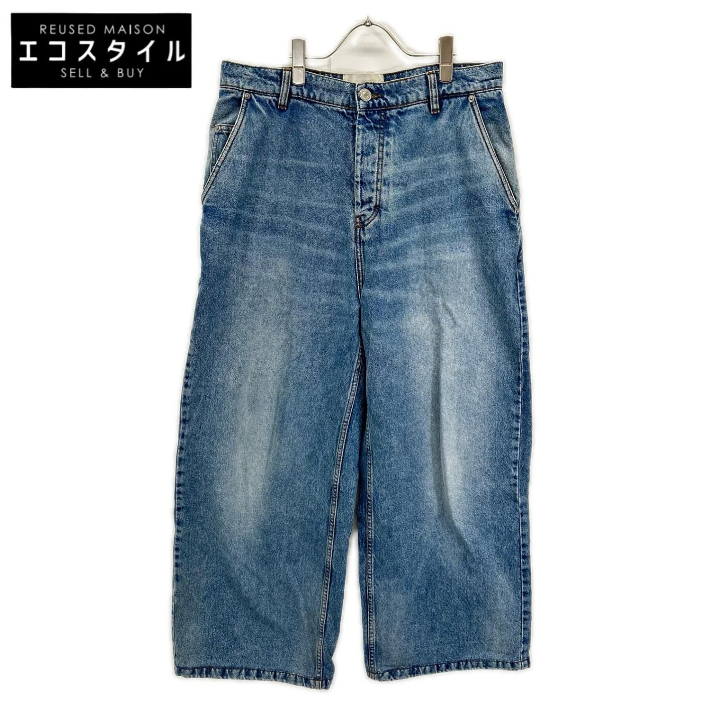 AMI Alexandre Mattiussi アミアレクサンドルマテュッシ ウォッシュブルー ワイドフィット デニム パンツ ボトムス