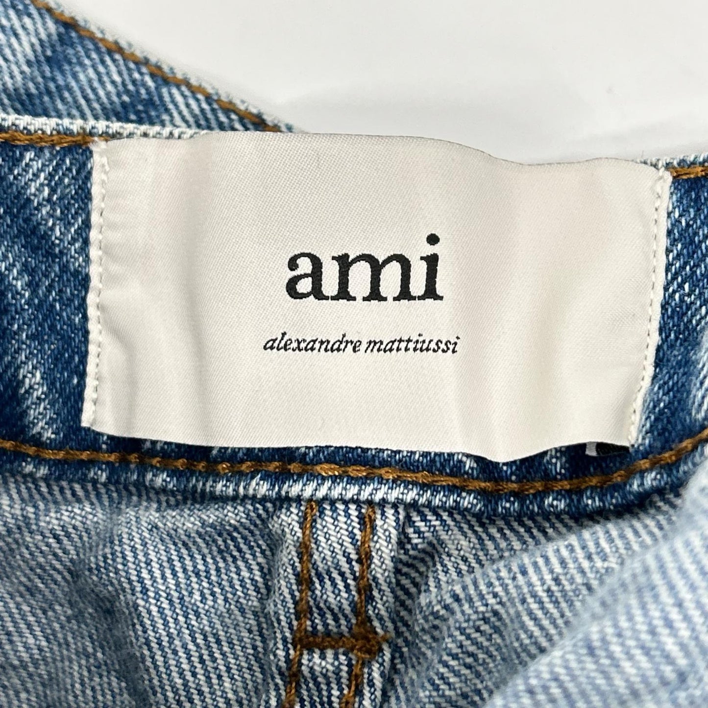 AMI Alexandre Mattiussi アミアレクサンドルマテュッシ ウォッシュブルー ワイドフィット デニム パンツ ボトムス