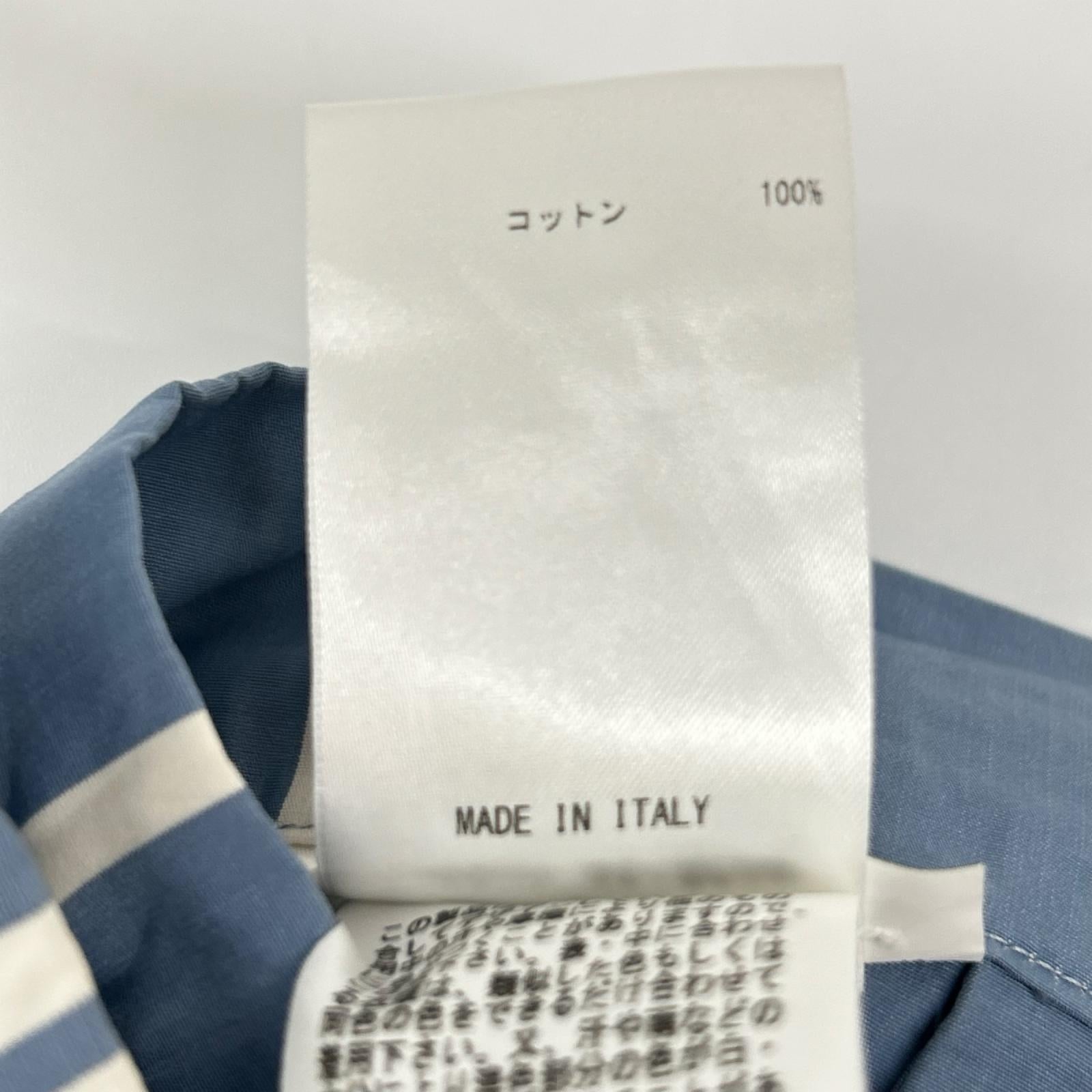 JIL SANDER+ ジルサンダープラス ZSPMBS0004 ブルー ストライプ コットン リラックス パンツ ボトムス