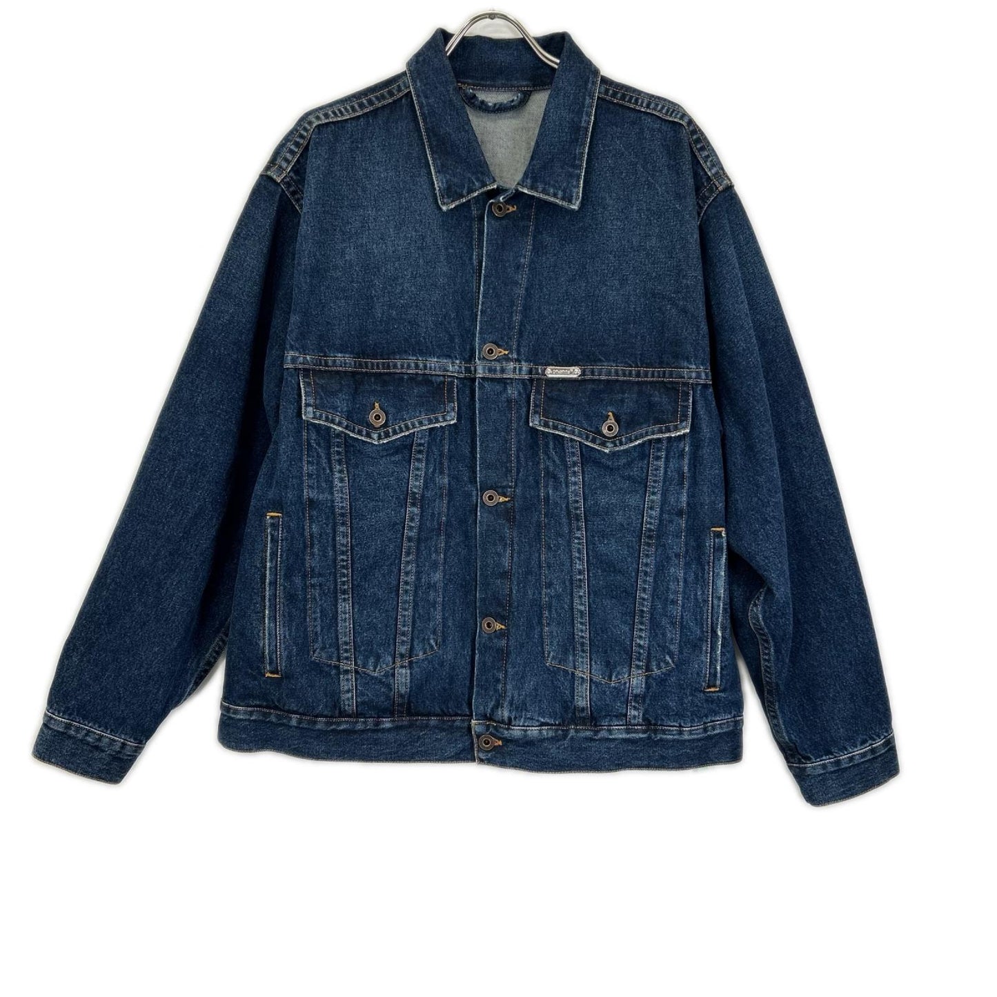 OFF-WHITE オフホワイト インディゴブルー エグジェラテッド デニムジャケット ジャケット