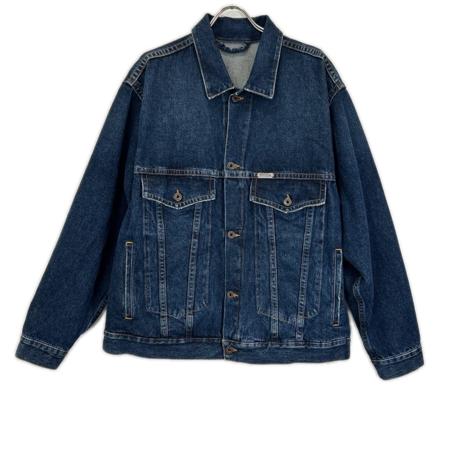 OFF-WHITE オフホワイト インディゴブルー エグジェラテッド デニムジャケット ジャケット