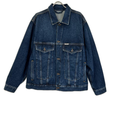 OFF-WHITE オフホワイト インディゴブルー エグジェラテッド デニムジャケット ジャケット