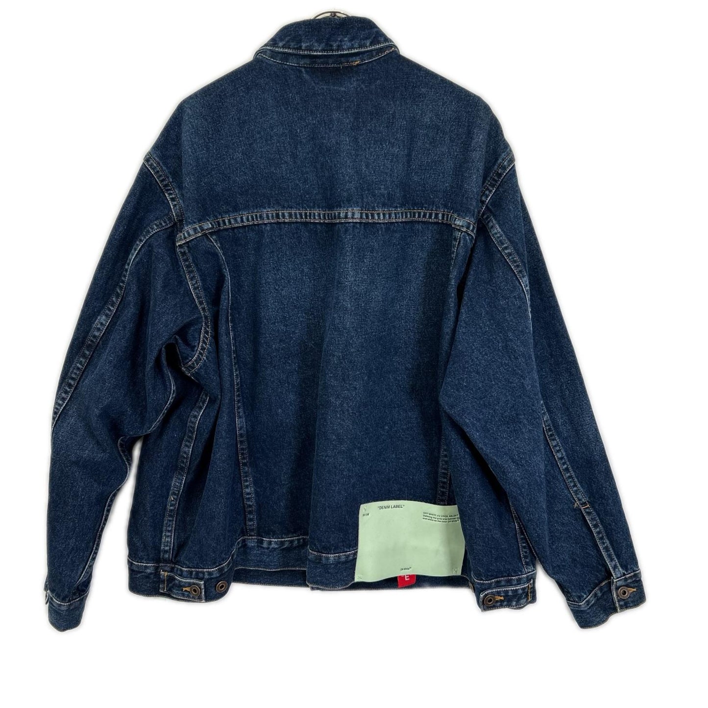 OFF-WHITE オフホワイト インディゴブルー エグジェラテッド デニムジャケット ジャケット