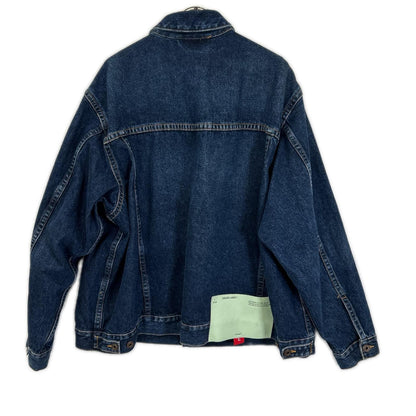 OFF-WHITE オフホワイト インディゴブルー エグジェラテッド デニムジャケット ジャケット