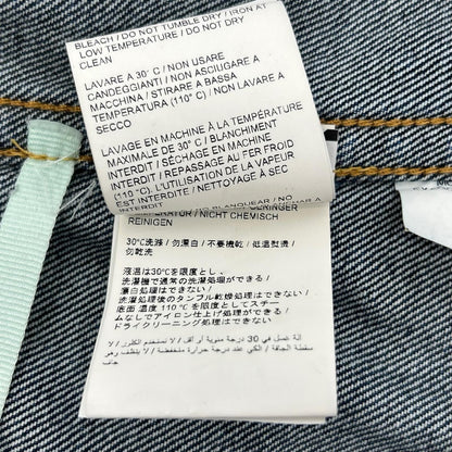 OFF-WHITE オフホワイト インディゴブルー エグジェラテッド デニムジャケット ジャケット